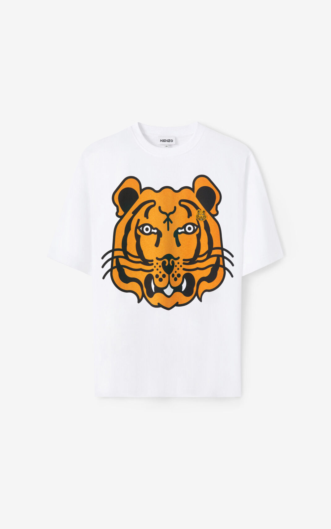 Camiseta Kenzo K Tiger oversized Masculino - Branco | 647PRUCMY